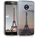 Produktbild kwmobile Motorola Moto G5 Hülle - Handyhülle für Motorola Moto G5 - Handy Case in Anthrazit Rosa Transparent