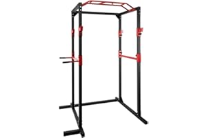Ultrasport Multifunctional Power Rack, Basic Power Rack, Handle Set, Consisting of Rowing Handle and Triceps Rope for Expansion Training Variant, for Effective Full Body Training, Home Gym, Multi-Gym