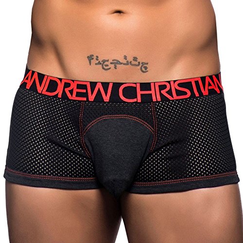 Preisvergleich Produktbild Andrew Christian Herren Boxershort Gr. X-Small, anthrazit