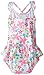 i play Classics Ultimate Swim Nappy Ruffle TankSuit for Girls (12-18 Months, Infant, White Frangipani)