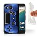 Produktbild Stuff4 Gel TPU Hülle / Case für LG Nexus 5X / Blau Muster / Playstation PS4 Kollektion