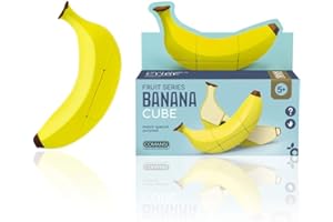 Comansi Banana - Dadi di di velocità magica a forma di frutta, gioco educativo per sviluppare intelligenza e abilità, multicolore, 15 x 4 x 8 cm (1)