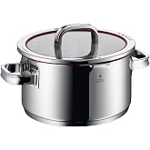 WMF Function 4-24 cm (5.7 Litre Capacity) Large Tall Pot with Lid, Cromargan 18/10, Polished Stainless Steel