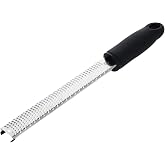 MasterChef Cheese and Lemon Grater, Stainless Steel Slat and Silicone | Zester for Cheese, Parmesan, Vegetables, Lemon, Choco