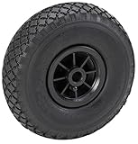 Mit Autoventil Metafranc Luftrad Ø 260 mm - PVC-Felge - Typ 3.00 - 4 - 150 kg Tragkraft - Gleitlager / Komplettrad mit Felge / Sackkarrenrad / Sackkarrenreifen / Ersatzrad / 810140
