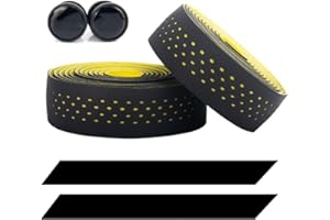 KIUIOM Bicycle Handlebar Tape,Bar Tape,Road Tape,EVA Bicycle Bar Tape, Grip Tape,Bike Grips,1 Pair Bike Accessories Cycling Tape Bars Bike Handlebar Wrapping Bike Tape Handlebar for Road Bike Urban Bikes