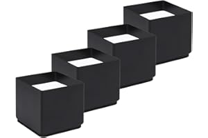 RCHYFEED Furniture Risers Heavy Duty 2 inch Solid Steel, Wider Bed Risers for Saving Space Adds Height 5cm, Bed Raisers 4-Pack Elephant Feet Chair Raisers Table Sofa Riser Supports 10,000 lbs, Black