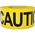 Tapix Premium Yellow Caution Tape â€¢ 3 inch x 1000 feet â€¢ Bright Yellow w/Bold Black Text â€¢ 3" wide for Maximum Readability â€¢ Strongest & Thickest Tape â€¢ For Danger/Hazardous areas