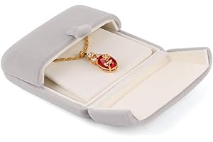 iSuperb Pudełko na biżuterię, flanelowe etui na biżuterię na pierścionki kolczyki i kolczyki sztyfty damskie pudełko prezentowe ekspozycja biżuterii na ślub zaręczynowy, 6,5 x 6 x 5 cm, Flanela