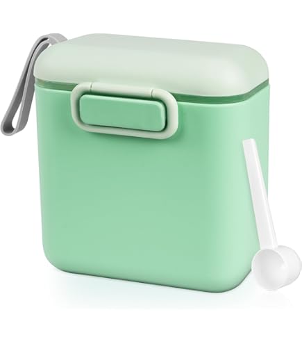 Porta Latte In Polvere MAM - Contenitore Con 3 Scomparti Da 40g, Ideale Per Neonati, Azzurro