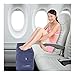 Produktbild Reisen Reise Tour Trip Flügen Aufblasbar Aufgeblastes Reisekissen Kissen Fuß Rast Fußmatte Furast Fußkissen Fußschemel Travel Footrest (blau)