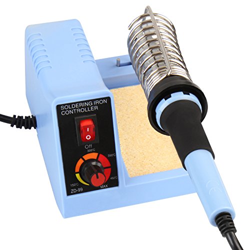 Jago Lötkolben mit umfangreicher Lötstation und Zubehör (Leistung: ca. 48 W inkl. – Spannung: ca. 230 V) Lupe, Reinigungswerkzeuge u.v.m – TÜV Rheinland GS zertifiziert - 3