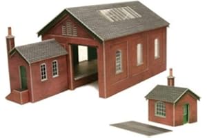 Metcalfe PO232 Goods Shed Brick Type Die Cut Card Kit 00 Gauge