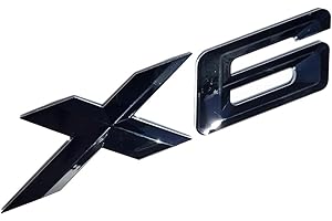 MCK Auto - X6 Gloss Black Logo del bagagliaio posteriore Modifica tuning emblema distintivo posteriore E71 F16 G06