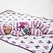 Kite Baby Girls Stripy Owl Sleepsuit Long Sleeve Footies, Pink, 0-3 Months