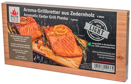 Premiumqualität Grillbretter Räucherbrett Grillplanke Zedernholz unbehandelt Räucherplanke BBQ 12 mm 