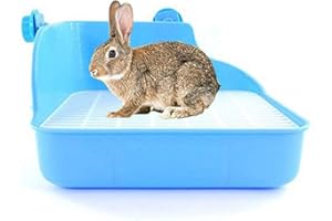 Toruiwa Cassetto Lettiera da coniglio Casa WC per coniglio criceto topo Gerbilla topo porcellino d'India Colore Casuale