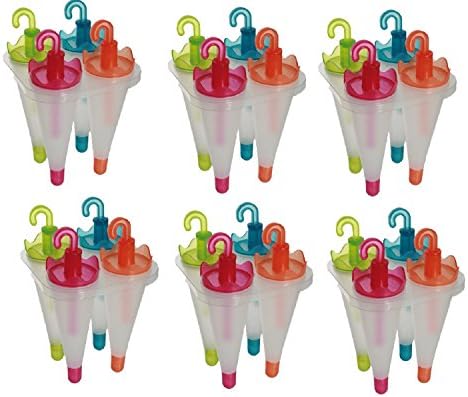 Umbrella Shaped Ice Lolly Moulds Ice Lolly Maker Pop Ice Cream Makers Ideal Pack For Kids And Adults Summer Parties Available 24 X 20 X 16 X 12 X 8 X (Pack Of 8)