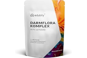 ‎EDUBILY NUTRITION edubily nutrition® Darmflora Komplex - Resistentes Dextrin mit Biotin & 7 Bakterien-Kulturen. L. plantarum, L. reuteri, S. thermophilus, B. lactis, B. longum, B. infantis & B. adolescentis (250 g)