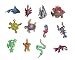 Produktbild 12 x Maritime Figuren Meerestiere Seestern Fische Schildkröte Seepferdchen Schlange Languste Krebs Eidechse Frosch Delfin