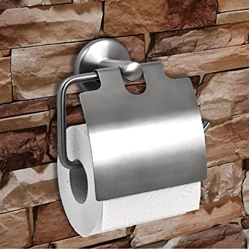 bremermann® Bad-Serie PIAZZA – Toilettenpapierhalter mit Deckel, matt - 2