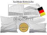 kochecht und chlorbeständig - Bettwäsche von „Dormisette“ - erhältlich als Kissenbezug oder als Deckenbezug in je 2 Größen - Pflegebereich + Hotels + Pensionen, Kissenbezug 40 x 80 cm