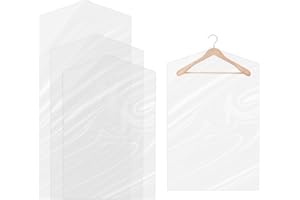 XIANGJUNLY 30 sacchi per abiti trasparenti, in plastica, impermeabili, per abiti, per camicie, copriabiti da armadio, 60 x 90 cm, 60 x 120 cm, 60 x 150 cm (Trasparente 12)