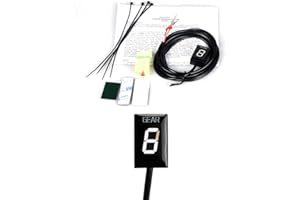 MOQIAOSEIKO Motorrad Ganganzeige Speed Gear Digitalanzeige Kompatibel mit Honda NC700 XL CTX700 CB1100 VT400 CB400SF CBR650F CB650F Motorrad 1-6 Ebene Ecu Plug montieren Geschwindigkeit