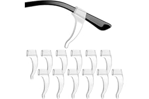 NJCXOLA Brillenhalter Ohr für Brillenbügel, 6 Paare Silikon Brille Antirutsch, Brillenbügel Überzüg, Antirutsch für Brillen, Antirutsch Halterung, Anti Rutsch Brille, Ohrbügel für Brillen