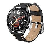 xue binghualoll Uhrenarmband, Leder-Ersatzarmband WristStrap für Huawei Watch GT Honor Watch