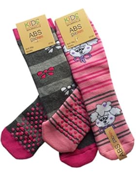 4 Paar Kinder Söckchen Vollfrottee mit ABS-Antirutschsohle von Yenita®