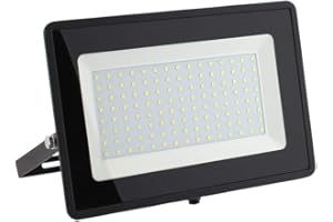 Greenice Foco Proyector LED 100W 12000Lm 6000ºK IP66 Impermeable Regulable | Iluminación Exterior de Alta Eficiencia | Ideal para Exteriores, Jardines, Naves