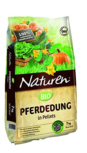 Naturen Bio Pferdedung - Anwendungsfertiger natürlicher Bodenverbesserer und Dünger - 7 kg für bis zu 70 m²