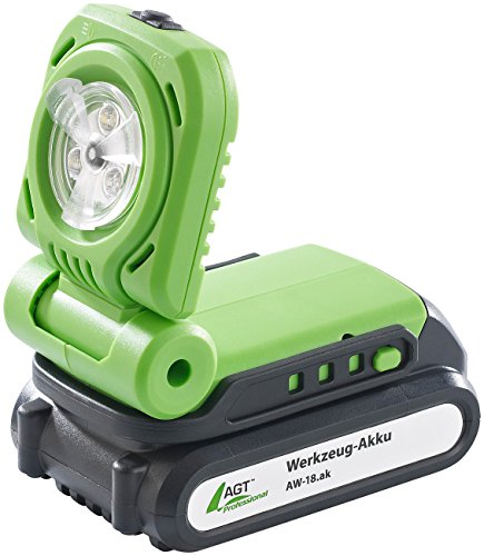 AGT Professional Akku-LED-Baulampe AW-18.bl, 300 lm, klappbar, 18 V (ohne Akku) - 3