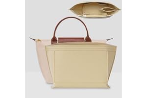 Chispee Purse Organizer Insert for Longchamp Handbags - Zipper Fit Bag Storage & Finishing Inner Bag Liner