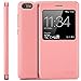 Produktbild Zanasta Designs Tasche Huawei G Play Mini (CHC-U01) Case Schutzhülle Flip View Cover mit Fenster und Kameraschutz | Rosa