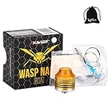  OUMIER WASP NANO RDA Atomizador Pasador de flujo de aire ajustable para Squonk Style MOD No nicotina, No E Líquido (Plata)