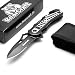 Produktbild BearCraft Klappmesser in exklusivem Design | Outdoor Survival Messer mit Wellenschliff | Taschenmesser mit Gurtschneider und Glasbrecher