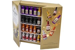 Anthon Berg Chocolate Liquor Chocolates Gift Set - Pack of 64 Premium Bottle-Shaped Original Dark Liqueurs - 8 Famous with Free Christmas Card or Keyring