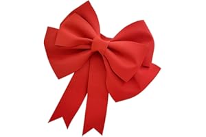 Hrlace Riesen Schleifen Große Dekoschleife Eva Schwamm Schleife Hängende Riesenschleife Weihnachtsschleifen Autoschleifen DIY Dekoschleife für Hochzeit Party Dekoration Rot 50cm