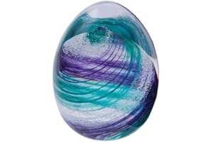 Caithness Glass Piece Crystal Sands of Time Paperweight, Green