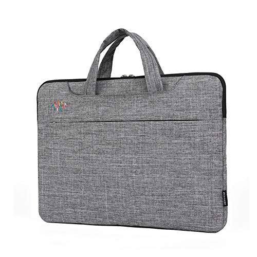 Preisvergleich Produktbild SLONG Laptop Bag 15 Zoll Multifunktionale Laptop-Schutztasche, Wasserfester Stoßdämpfer-Kofferraum mit Griff Für MacBook Air MacBook Pro Surface Book iPad,Gray