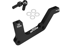 AEYINO PM/is Front Rear 180/203mm Disc Brake Caliper Mount Adapter Gear Parts Accessories, CNC Machined Aluminum Alloy Rotor Adapter with Bolts for MTB Mountain Bike Disc Rotor Accessory