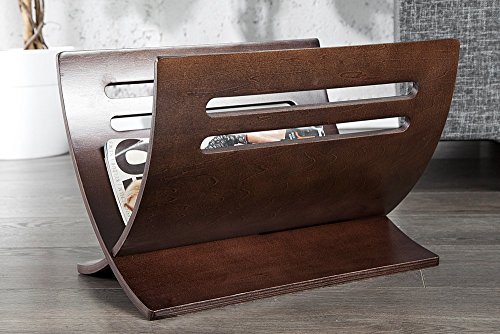 Design Zeitungsständer NEWS wenge coffee Magazinständer - 2