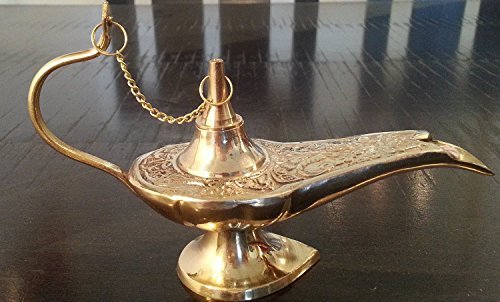 Aladdin The Genie Oil lamps - Brass Genie Aladdin Lamp 5 by AVS STORE Ã'Â®