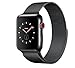Produktbild Apple Watch Series 3 Edelstahlgehäuse 42 mm GPS + Cellular GSM entsperrt (Space Black Edelstahlgehäuse mit Space Black Milanese Schlaufe)
