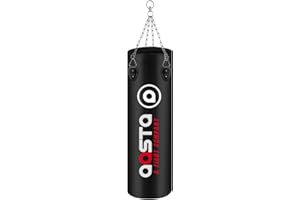 Aasta-Boxtec 5 FT Filled Punch Bag, 30-35 KG, With Hanging Swivel Chain