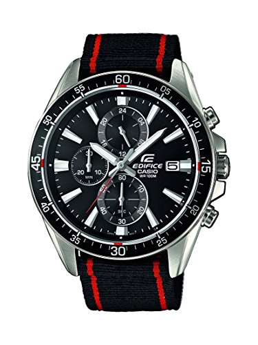 Casio Herren-Armbanduhr Edifice Analog Quarz Textil EFR-546C-1AVUEF Casio Herren-Armbanduhr Edifice Analog Quarz Textil EFR-546C-1AVUEF