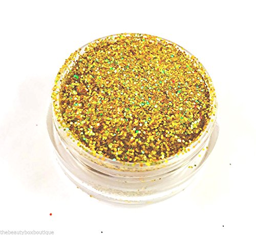Glitter Pot - GH67 Holographic Green Gold Chunky Glitter Eye Eye shadow Nail Art Face And Body