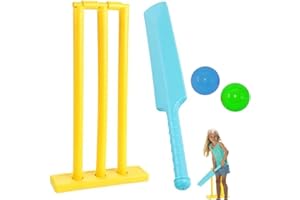 ERICETION Jouets De Jeu De Cricket Ensemble De Batte De Balle De Cricket en Plastique Ensemble De Golf pour Enfants Jouets De Sport en Bas Âge Ensemble De Golf Éducatif Précoce Jouet pour Enfants